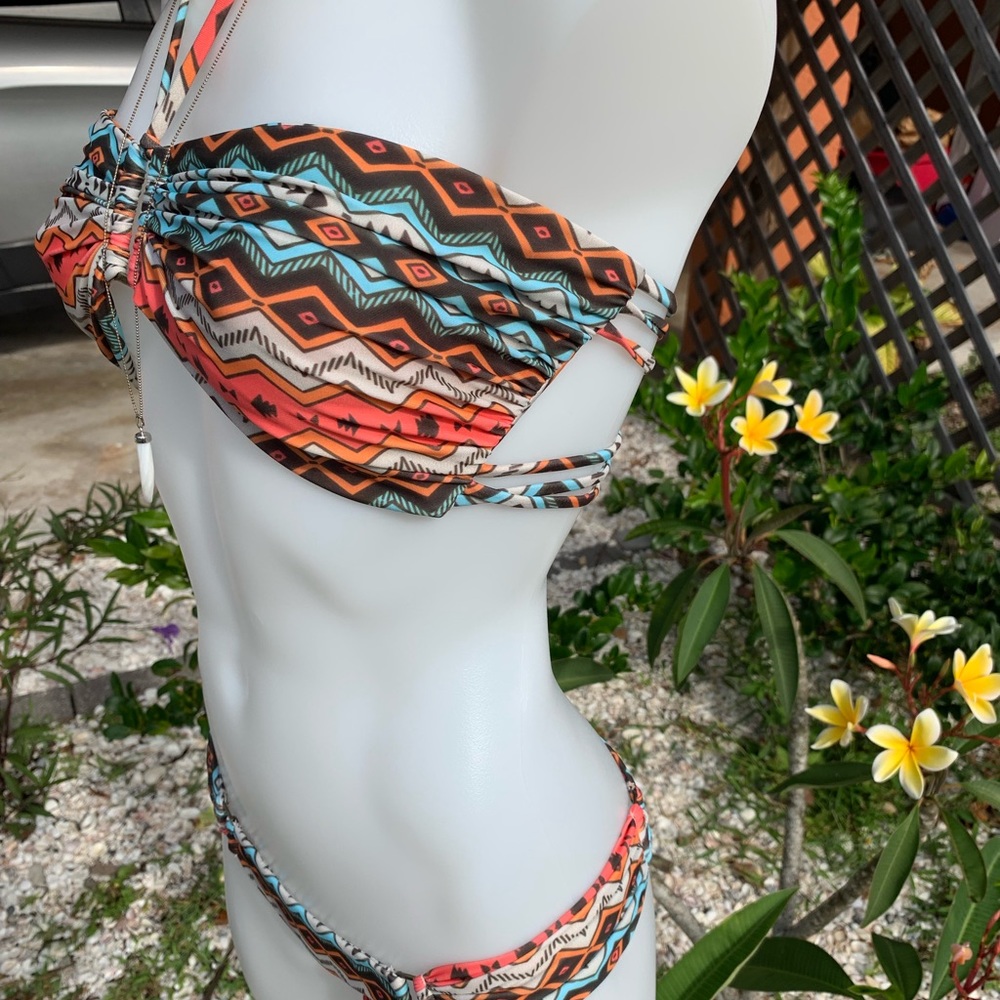 Boys + Arrows Multicolor Patterned Bikini - image 3